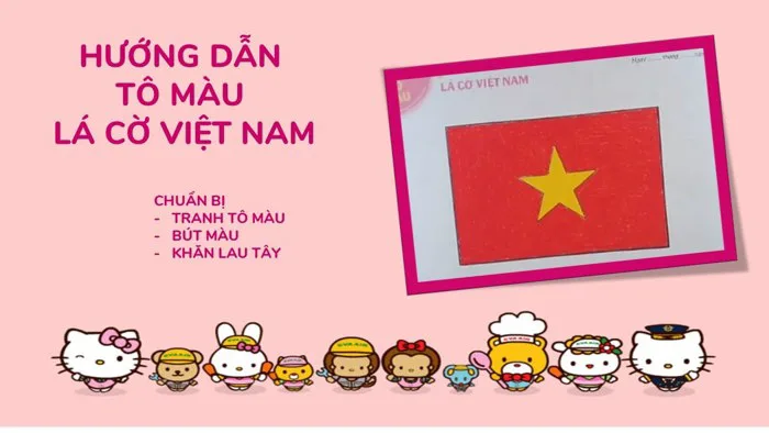 HƯỚNG DẪN TRẺ TÔ MÀU LÁ CỜ VIỆT NAM/THƯ VIỆN MẦM NON/ TẠO HÌNH HƯỚNG DẪN TRẺ TÔ MÀU LÁ CỜ VIỆT NAM/THƯ VIỆN MẦM NON/ TẠO HÌNH