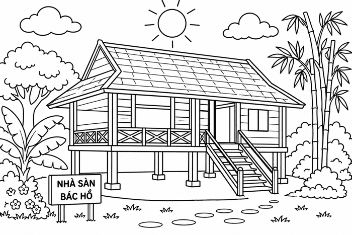Tranh tô màu Bác Hồ Tranh tô màu Bác Hồ