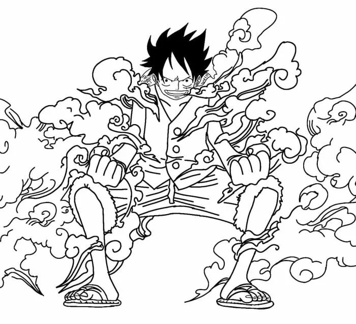 Tô Màu Luffy - Tranh Tô Màu Cho Bé