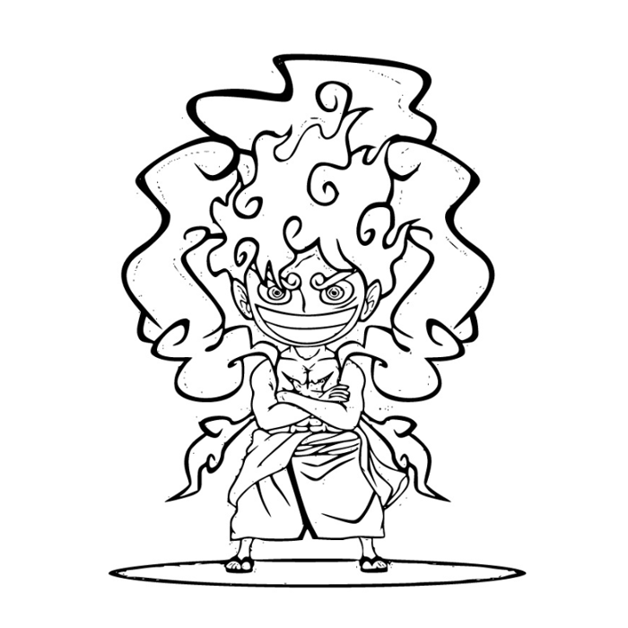 Tranh Tô Màu Luffy Gear 5 - Sáng Tạo Trong Từng Khung Hình - Tô màu trực  tuyến