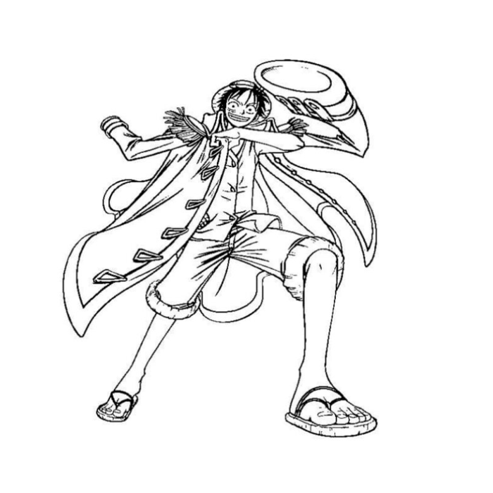 Tranh Tô Màu Luffy Gear 5 - Sáng Tạo Trong Từng Khung Hình - Tô màu trực  tuyến