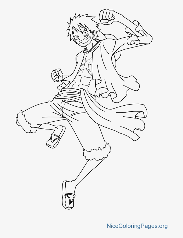 Monkey D Luffy Coloring Pages M7 - Free Transparent PNG Download - PNGkey