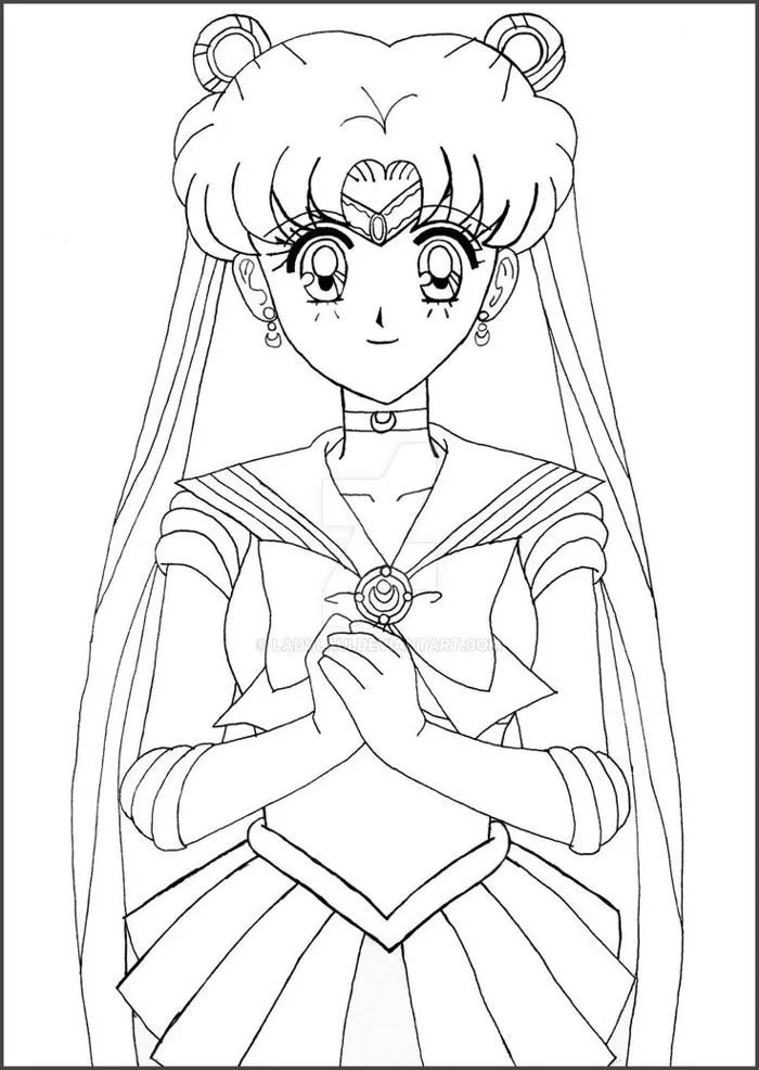 Tranh tô màu thủy thủ mặt trăng | Sailor moon bow coloring page, Sailor  moon coloring
