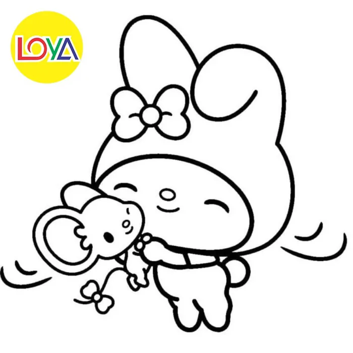 Tranh Tô Màu My Melody - Bộ 10 Tờ Tranh Tô Màu Dành Cho Màu Sáp, Màu Chì -  TRANH TÔ MÀU KOTY TM664