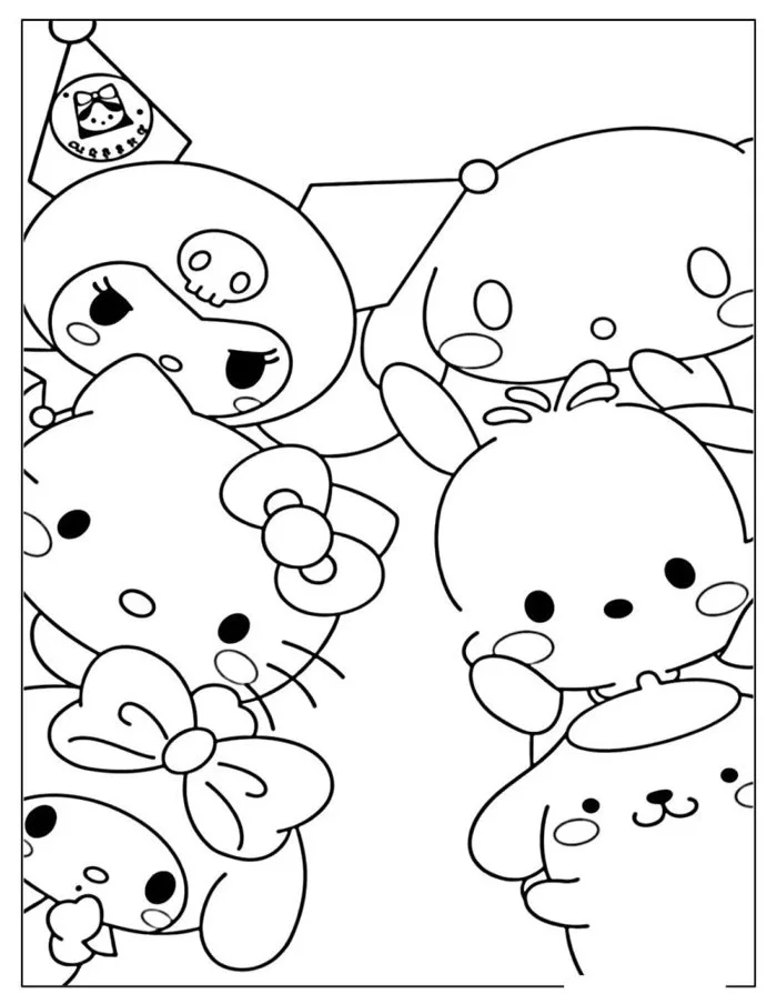 Tranh tô màu Sanrio vui nhộn, giúp bé rời màn hình điện thoại và say mê  sáng tạo
