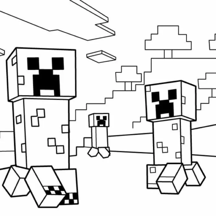 Minecraft - Set 30 Tờ Tranh Tô Màu A4 A5 Dành Cho Màu Sáp, Màu Chì - TRANH  TÔ MÀU COLOR LAND | Shopee Việt Nam