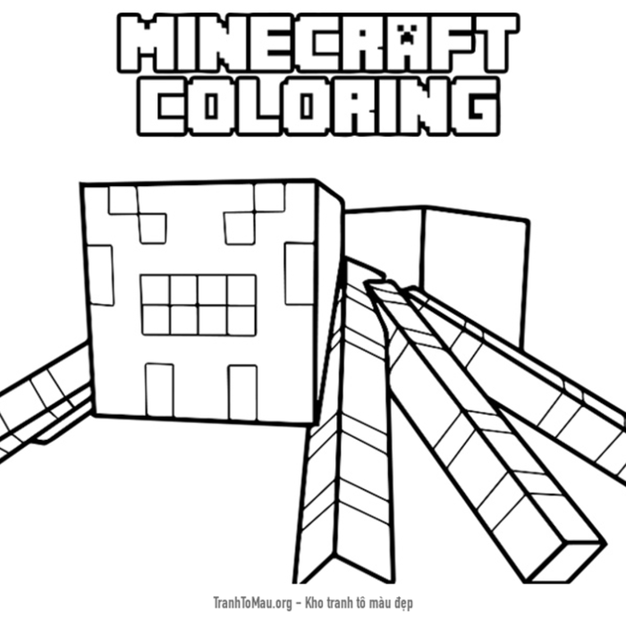 Tranh Tô Màu Minecraft, tải bộ tranh Tô Màu Minecraft về máy tính điện thoại