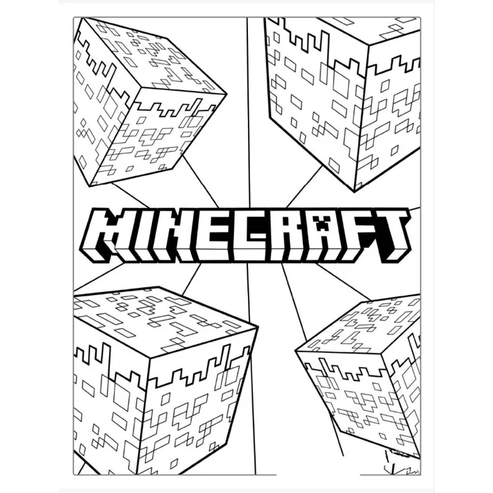 Tranh tô màu Minecraft (Mực và giấy chính hãng - an toàn cho bé) | Shopee  Việt Nam
