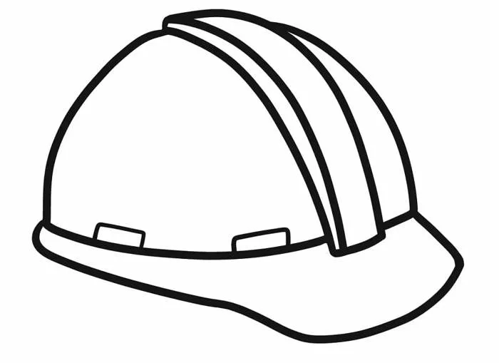 Tô màu Mũ Bảo Hiểm Của Công Nhân - Trang Tô Màu Cho Bé