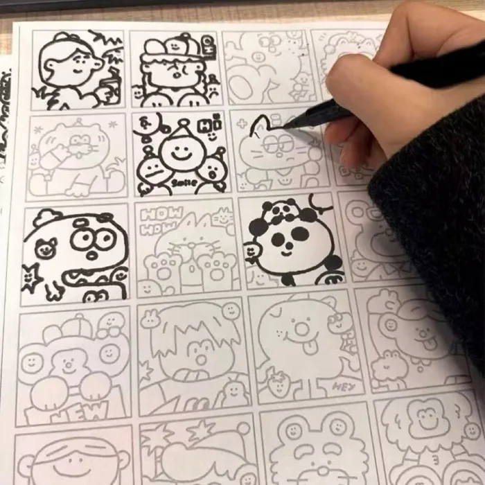 Tặng bút) Set 20 tờ A4 phác hoạ chi tiết tranh tô màu dễ thương giúp vẽ  đẹp, nhiều mẫu mã chi tiết đẹp | Shopee Việt Nam