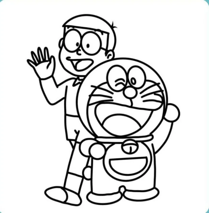 Tranh tô màu Nobita cho bé – Giải trí sáng tạo, học mà chơi