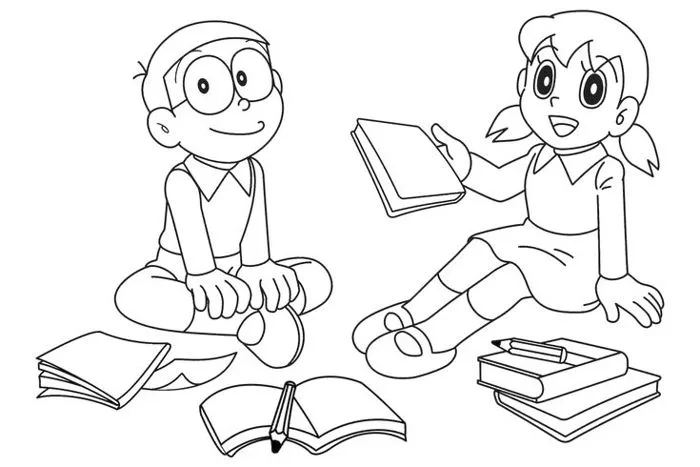 Bỏ túi 20+ mẫu tranh tô màu Nobita đẹp nhất cho bé tập tô tranh tô màu  zicxa photos