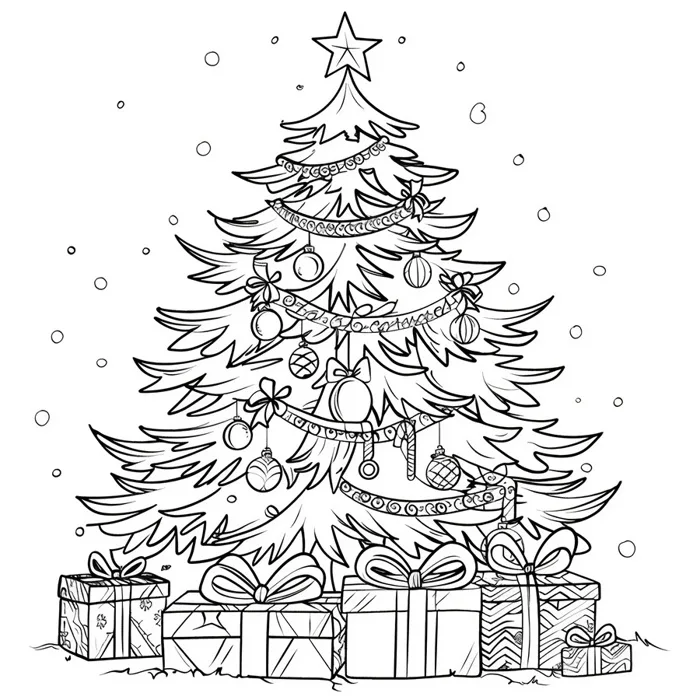 30+ Mẫu tranh tô màu Noel cho bé – Tranh tô màu Ông Già Noel, cây thông Noel  mới nhất