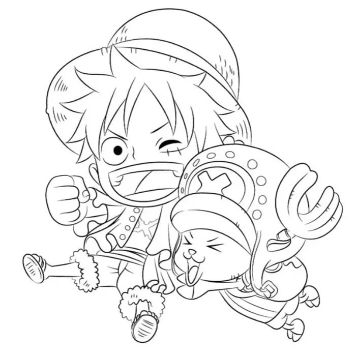 One Piece - Set 40 Tờ Tranh Tô Màu A4 A5 Dành Cho Màu Sáp, Màu Chì - TRANH  TÔ MÀU COLOR LAND