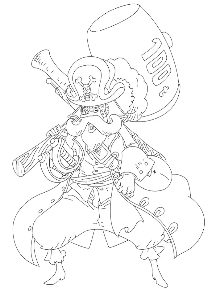 Tranh tô màu One Piece