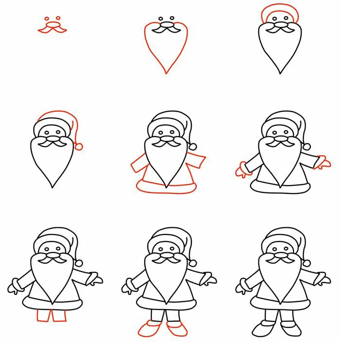 Tô màu Vẽ Ông Già Noel Đơn Giản - Trang Tô Màu Cho Bé Tô màu Vẽ Ông Già Noel Đơn Giản - Trang Tô Màu Cho Bé