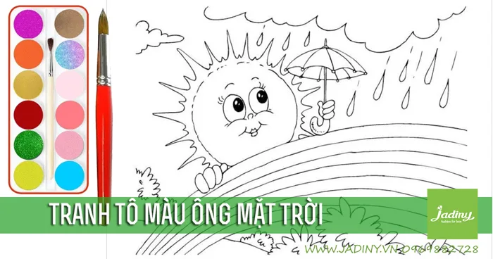 Bộ tranh tô màu ông mặt trời đẹp cho bé từ 3 tuổi – Jadiny Bộ tranh tô màu ông mặt trời đẹp cho bé từ 3 tuổi – Jadiny
