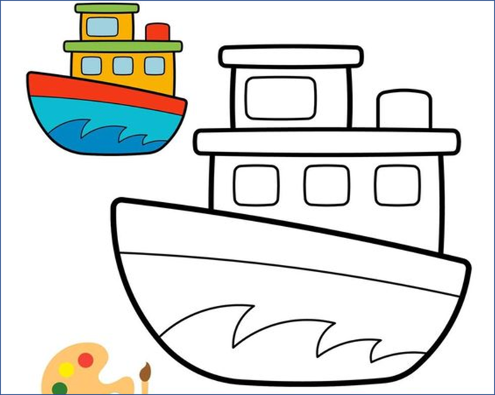 Tranh tô màu Phương tiện giao thông cho trẻ 3 tuổi C1 trường mầm non Ngọc  Mỹ B