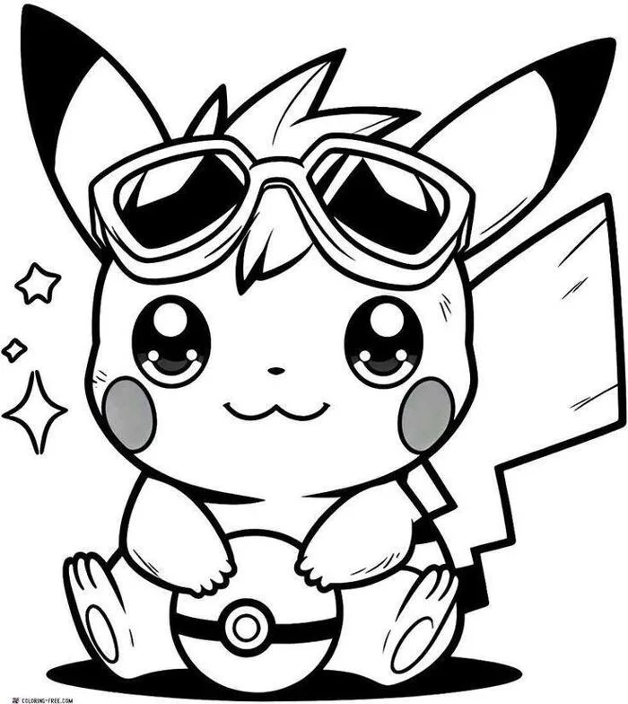 Cùng bé thỏa sức sáng tạo với tranh tô màu Pikachu dễ thương và vui nhộn
