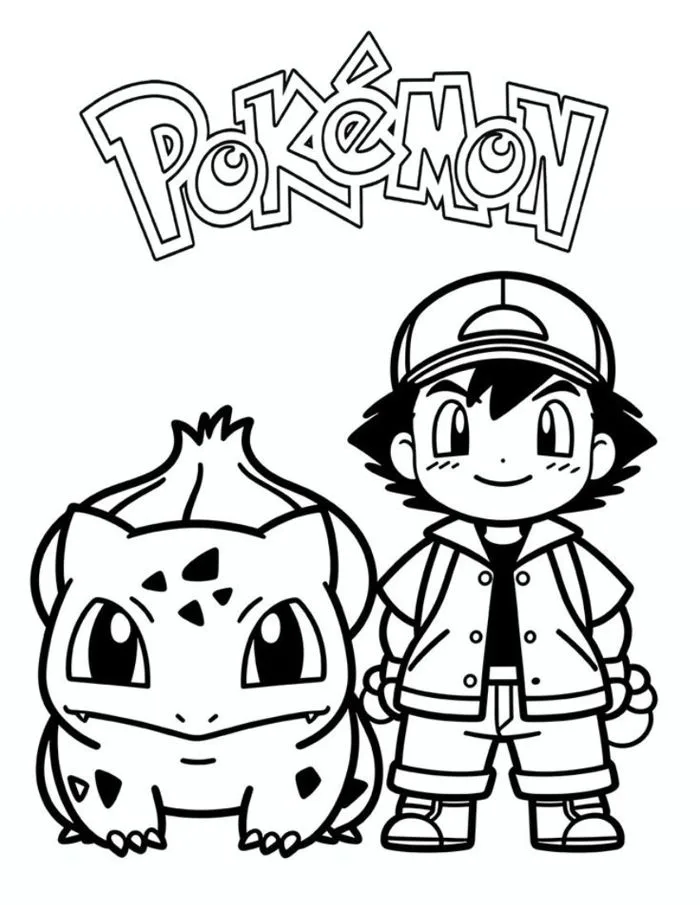 100+ tranh tô màu Pokemon đa dạng, đơn giản cho bé thỏa thích sáng tạo