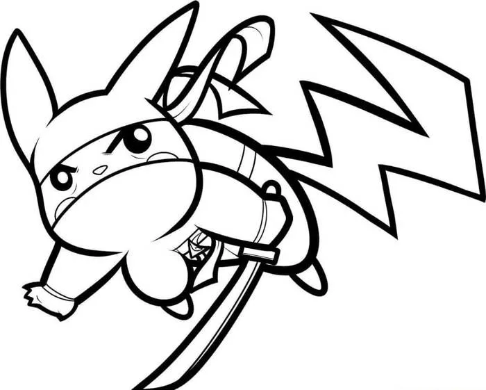 500+ Tranh tô màu Pikachu Pokemon cực dễ thương - topanh.com