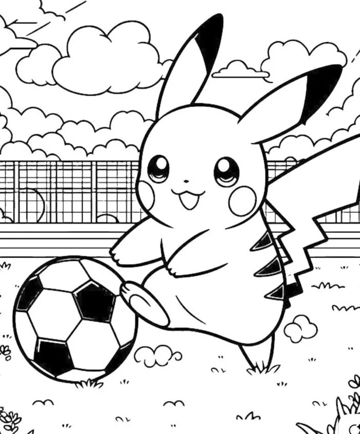 Cùng bé thỏa sức sáng tạo với tranh tô màu Pikachu dễ thương và vui nhộn