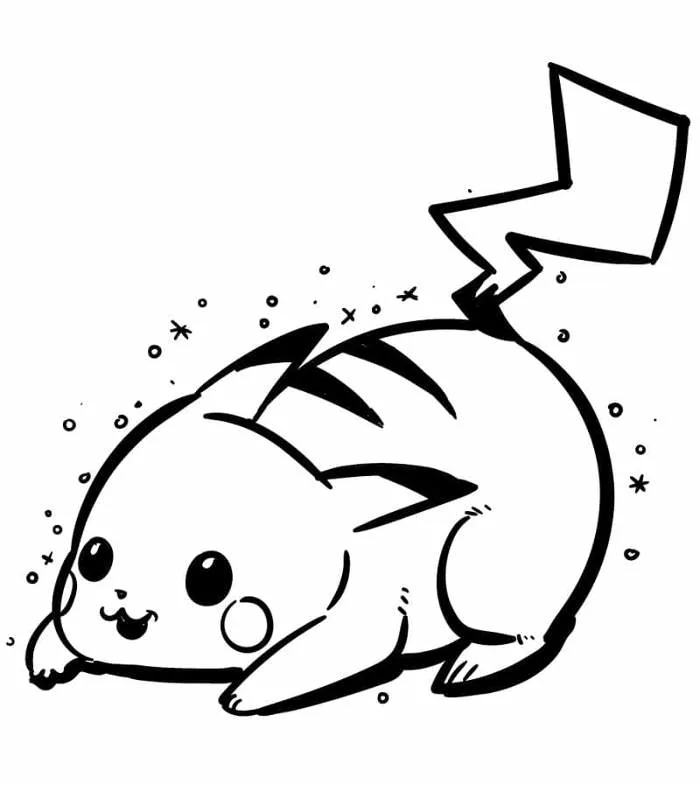 Tô màu Pokemon Pikachu - Trang Tô Màu Cho Bé