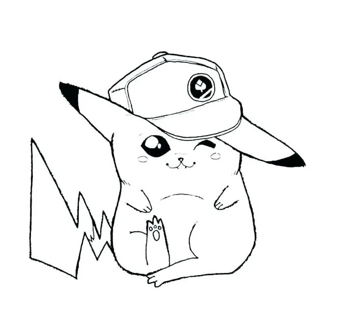Tranh tô màu Pikachu dành cho các bé thỏa sức sáng tạo