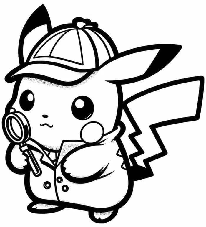 85+ tranh tô màu Pikachu siêu dễ thương cho bé