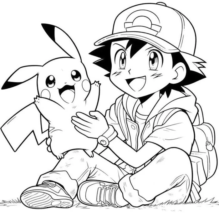 Cùng bé thỏa sức sáng tạo với tranh tô màu Pikachu dễ thương và vui nhộn