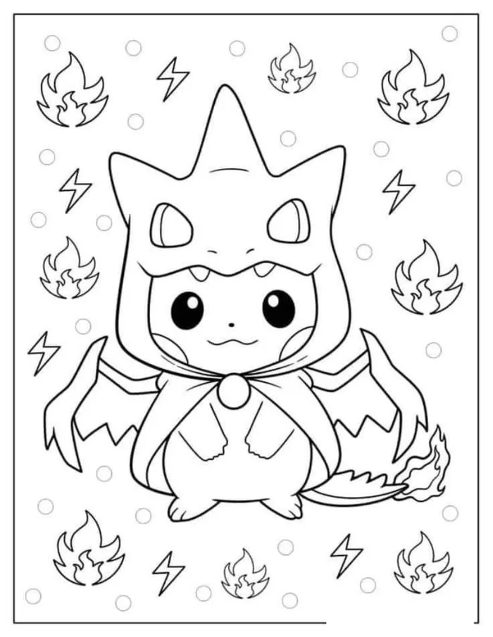 100+ tranh tô màu Pokemon đa dạng, đơn giản cho bé thỏa thích sáng tạo