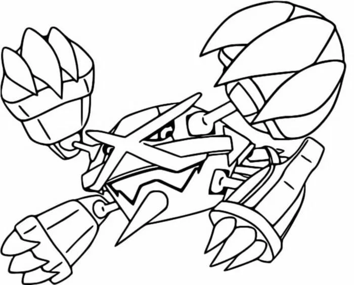 Tô màu Pokemon Metagross - Trang Tô Màu Cho Bé