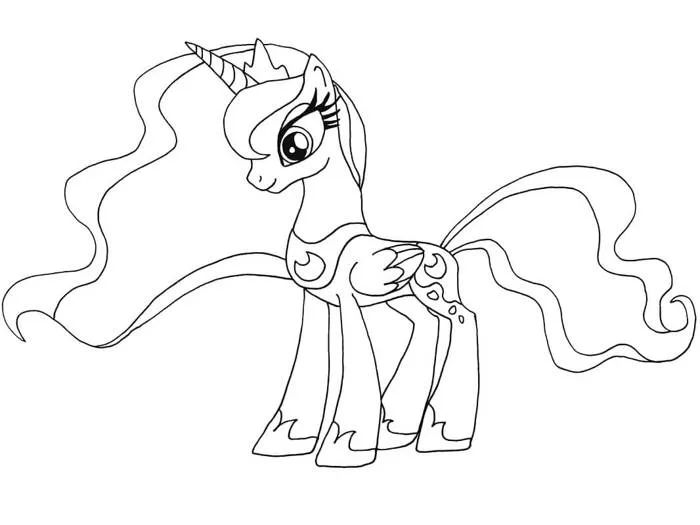 Tô Màu Pony Bé Nhỏ - Tranh Tô Màu Cho Bé