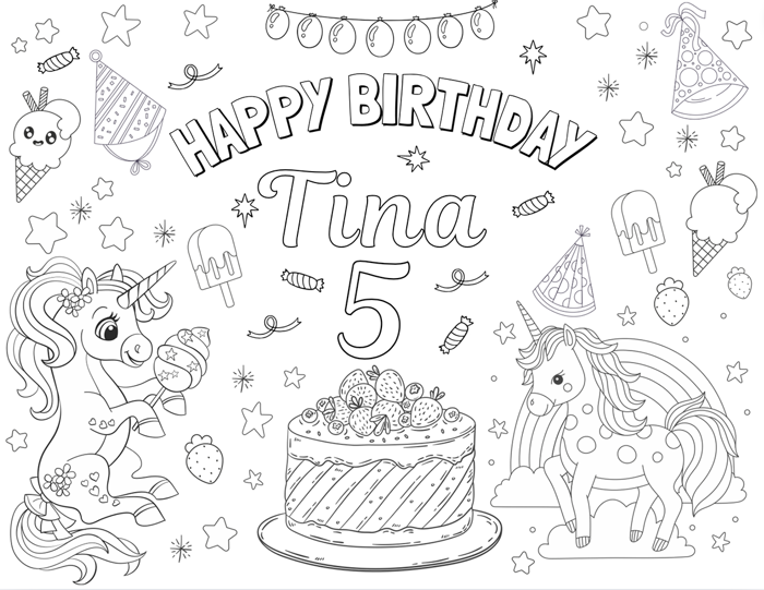 Set 20 tranh tô màu sáng tạo cho sinh nhật bé hình ngựa pony dễ thương – Tranh  tô màu và câu đố hình ngựa pony – CoonGift