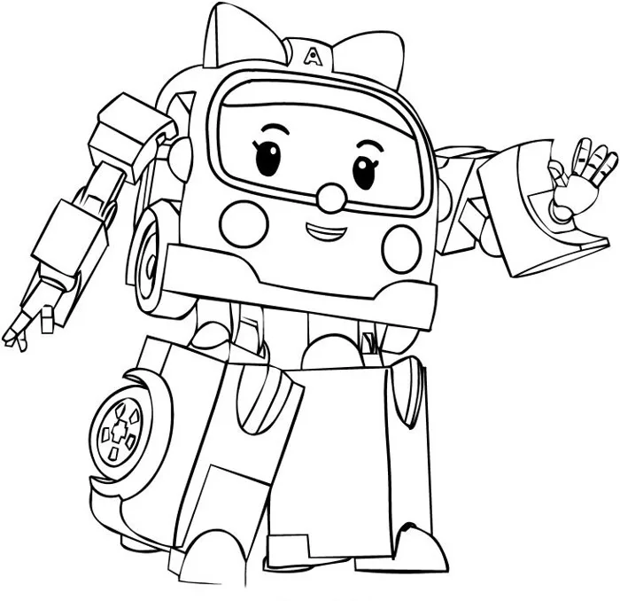 Tranh tô màu robot đẹp, đa dạng hình ảnh cho bé tập tô