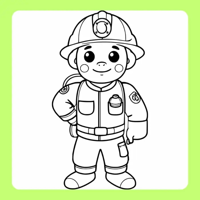 Bộ sưu tập tranh tô màu siêu nhân cảnh sát dũng cảm ươm mầm ước mơ cho bé