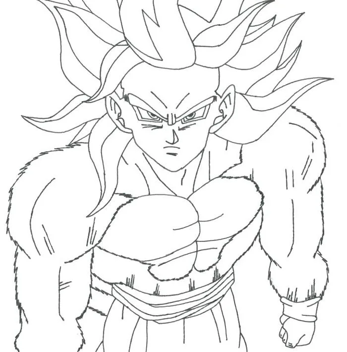 Tranh tô màu Songoku 7 viên ngọc rồng đẹp