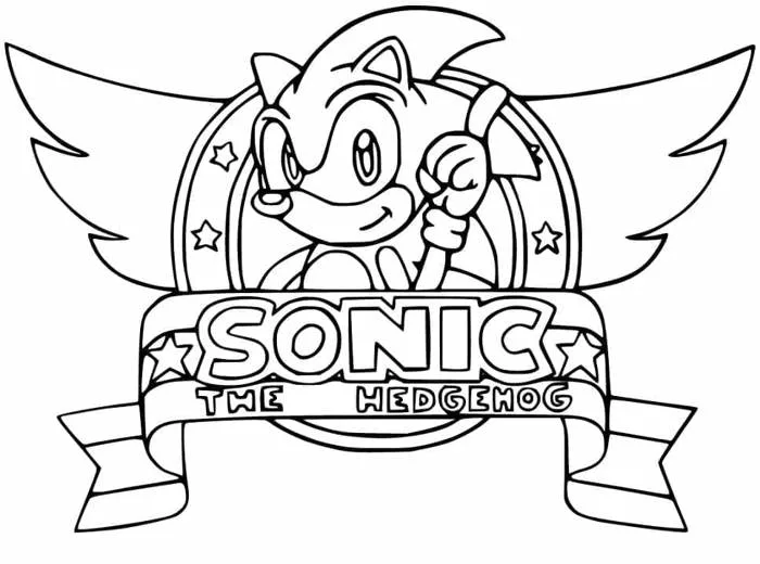 Tô màu Sonic Dễ Thương - Trang Tô Màu Cho Bé