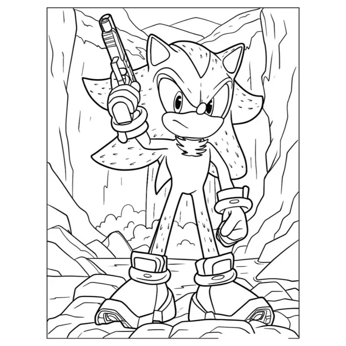 Bộ 50 tranh tô màu cho bé Shadow The Hedgehog Sonic Size A4, A5. Giúp bé  tập tô màu sáng tạo phát trển năng khiếu | Shopee Việt Nam