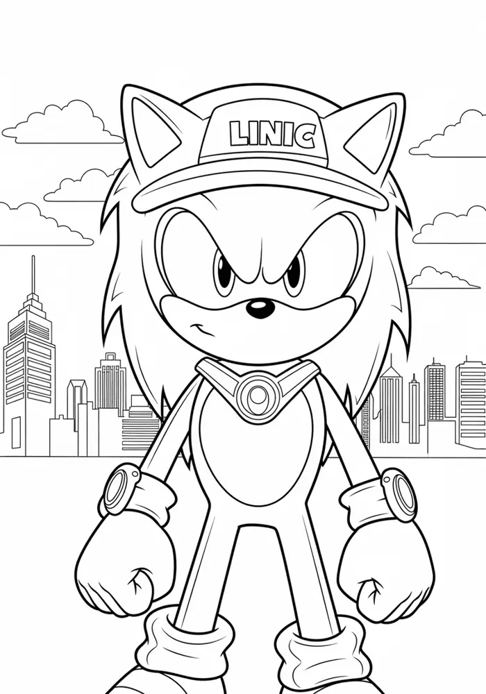 Tải ngay tranh tô màu Sonic dành cho bé mê hành động