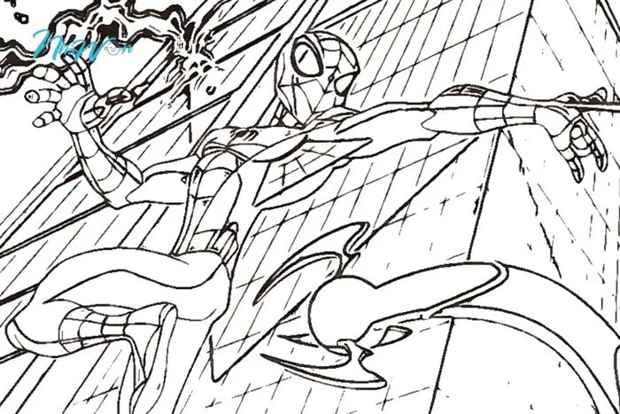 Khám phá thế giới siêu anh hùng đầy màu sắc với tranh tô màu Spider Man