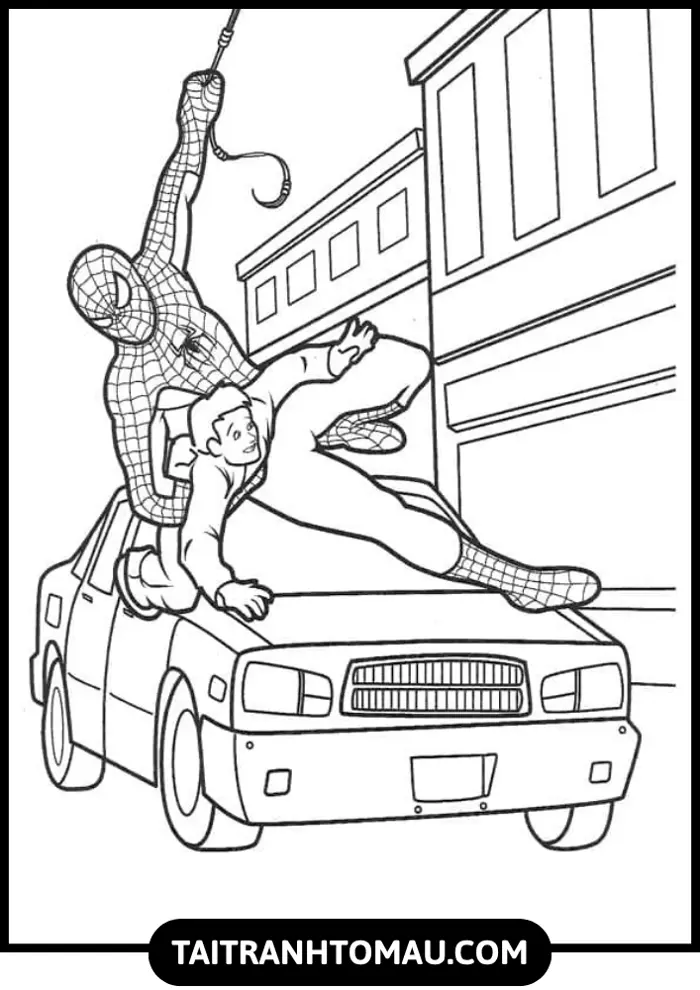 Tải 100+ Tranh Tô Màu Người Nhện (Spider-Man) Cực Ngầu Cho Bé Trai [Miễn  Phí PDF A4]
