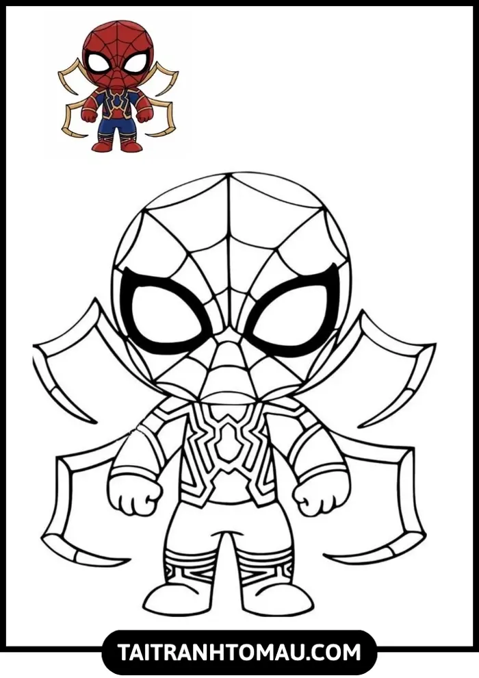 Tải 100+ Tranh Tô Màu Người Nhện (Spider-Man) Cực Ngầu Cho Bé Trai [Miễn  Phí PDF A4]