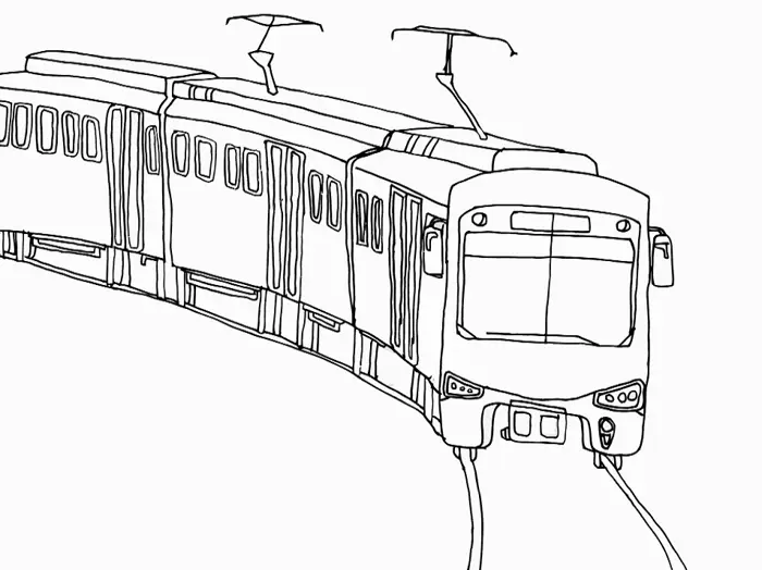 Bộ tranh tô màu tàu lửa đẹp giúp bé học mà chơi