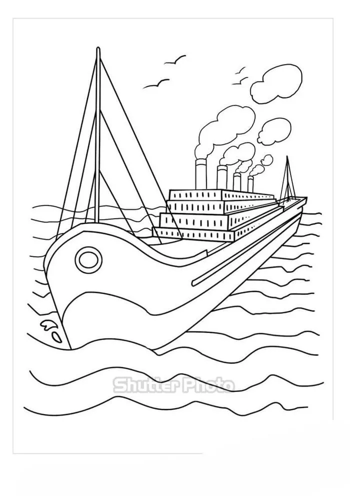179+ Tranh tô màu tàu Titanic đẹp hoành tráng Update 2026