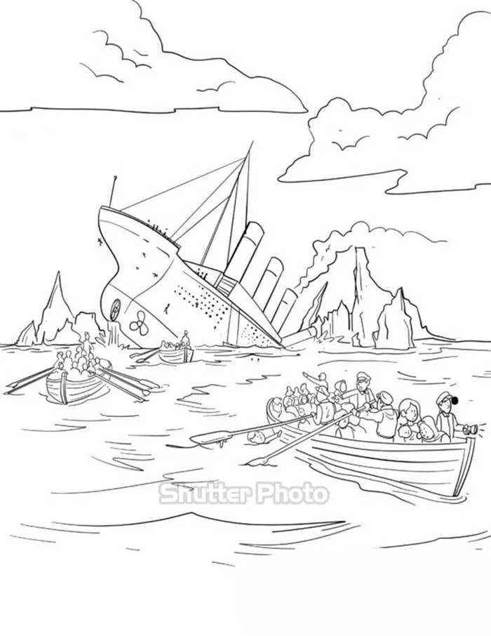 179+ Tranh tô màu tàu Titanic đẹp hoành tráng Update 2026