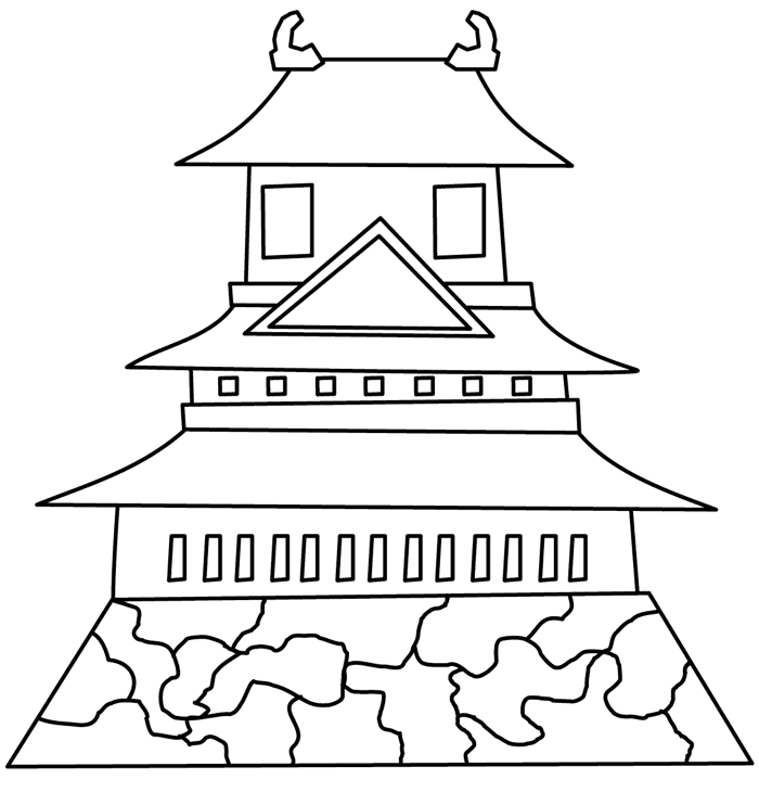 Lâu đài tháp | trang tô màu miễn phí để in