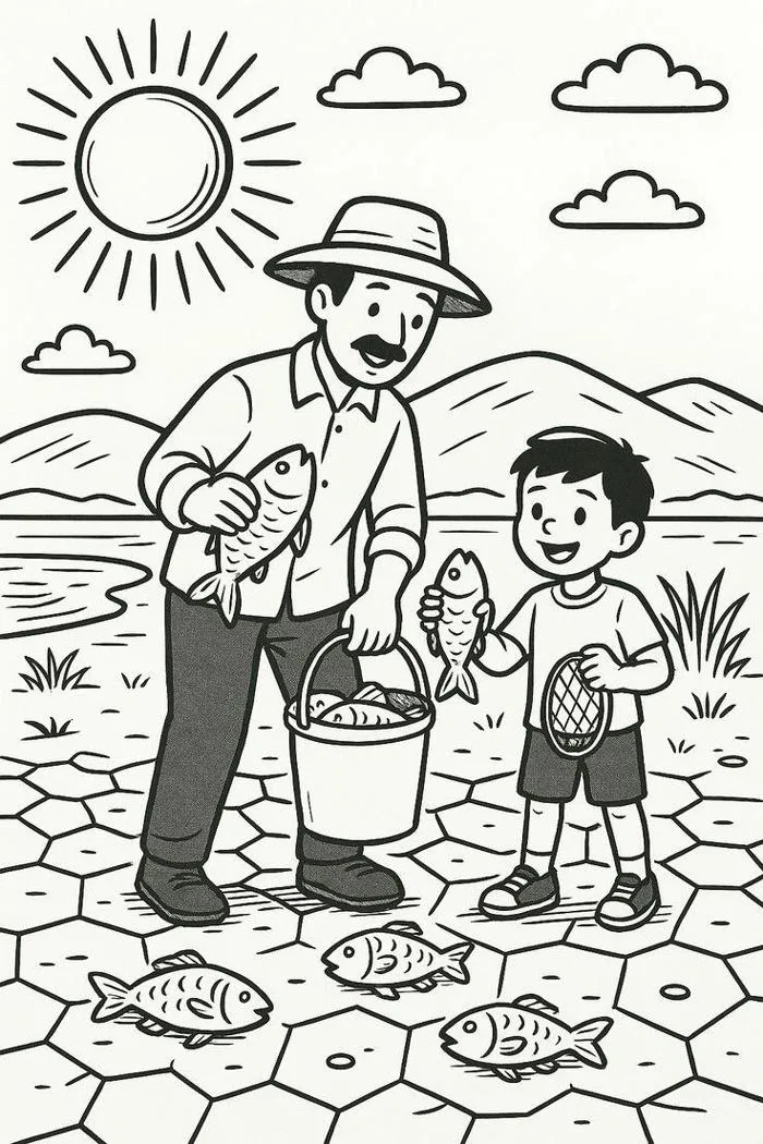 20 bức tranh tô màu gia đình, dạy bé biết yêu thương, gắn kết tình cảm