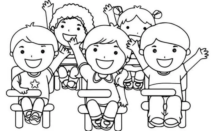 Bộ tranh tô màu trường mầm non đẹp cho bé phát triển sáng tạo