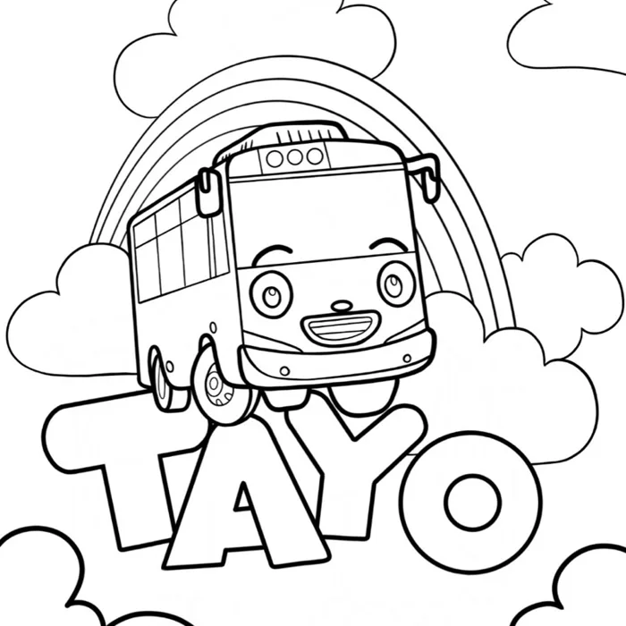 Tayo xe buýt bé nhỏ - Set 20 Tờ Tranh Tô Màu A4 A5 cho bé Dùng Màu Sáp, Màu  Chì, Màu Nước - TRANH TÔ MÀU COLOR LAND | Lazada Việt Nam